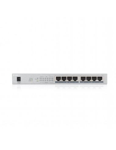 Zyxel GS1008HP No administrado Gigabit Ethernet (10 100 1000) Energía sobre Ethernet (PoE) Gris
