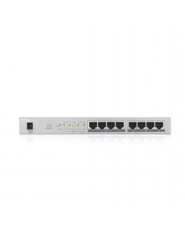 Zyxel GS1008HP No administrado Gigabit Ethernet (10 100 1000) Energía sobre Ethernet (PoE) Gris