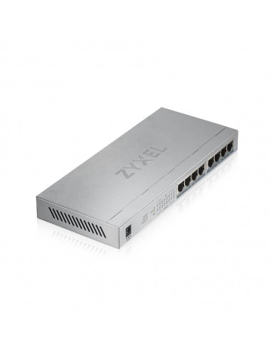 Zyxel GS1008HP No administrado Gigabit Ethernet (10 100 1000) Energía sobre Ethernet (PoE) Gris