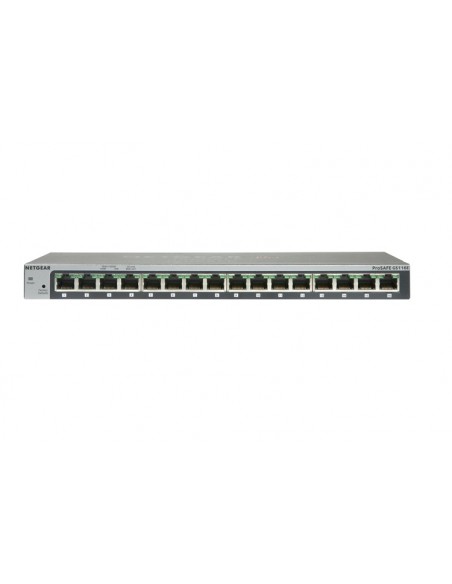NETGEAR GS116 No administrado Gigabit Ethernet (10 100 1000) Gris NETGEAR GS116 No administrado Gigabit Ethernet (10 100 1000) Gris