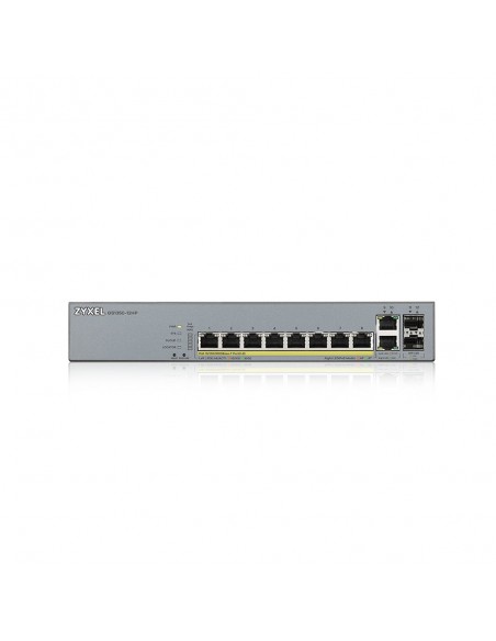 Zyxel GS1350-12HP-EU0101F switch Gestionado L2 Gigabit Ethernet (10 100 1000) Energía sobre Ethernet (PoE) Gris