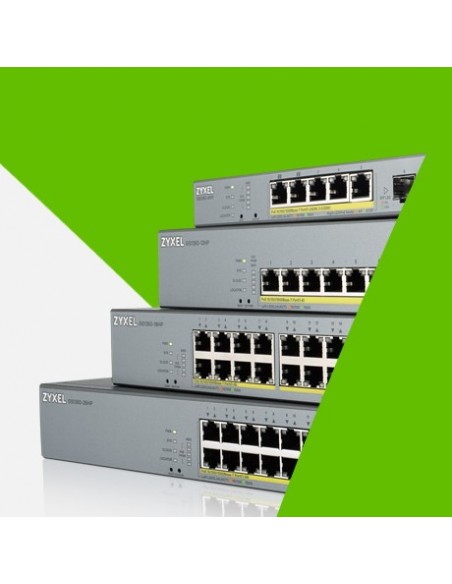 Zyxel GS1350-12HP-EU0101F switch Gestionado L2 Gigabit Ethernet (10 100 1000) Energía sobre Ethernet (PoE) Gris