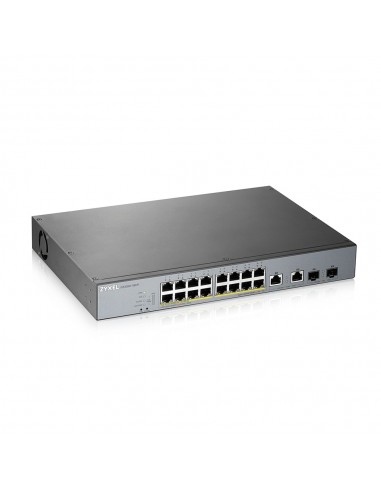 Zyxel GS1350-18HP-EU0101F switch Gestionado L2 Gigabit Ethernet (10 100 1000) Energía sobre Ethernet (PoE) Gris