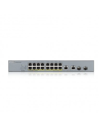 Zyxel GS1350-18HP-EU0101F switch Gestionado L2 Gigabit Ethernet (10 100 1000) Energía sobre Ethernet (PoE) Gris