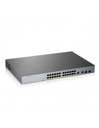 Zyxel GS1350-26HP-EU0101F switch Gestionado L2 Gigabit Ethernet (10 100 1000) Energía sobre Ethernet (PoE) Gris