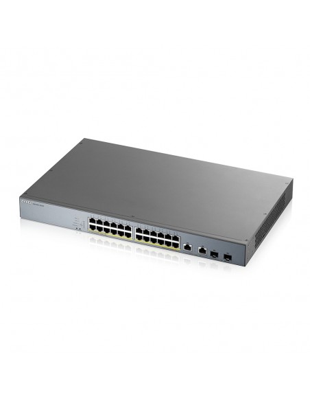 Zyxel GS1350-26HP-EU0101F switch Gestionado L2 Gigabit Ethernet (10 100 1000) Energía sobre Ethernet (PoE) Gris