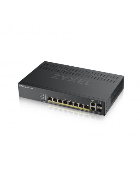 Zyxel GS1920-8HPV2 Gestionado Gigabit Ethernet (10 100 1000) Energía sobre Ethernet (PoE) Negro