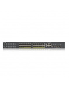 Zyxel GS1920-24HPV2 Gestionado Gigabit Ethernet (10 100 1000) Energía sobre Ethernet (PoE) Negro 2