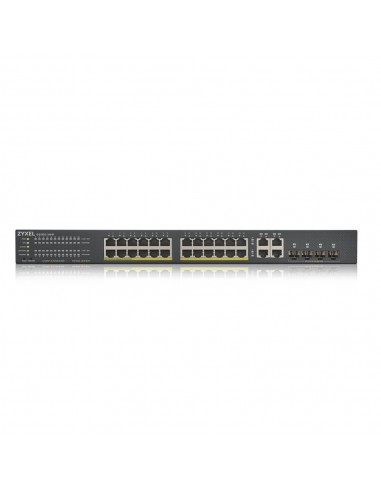 Zyxel GS1920-24HPV2 Gestionado Gigabit Ethernet (10 100 1000) Energía sobre Ethernet (PoE) Negro