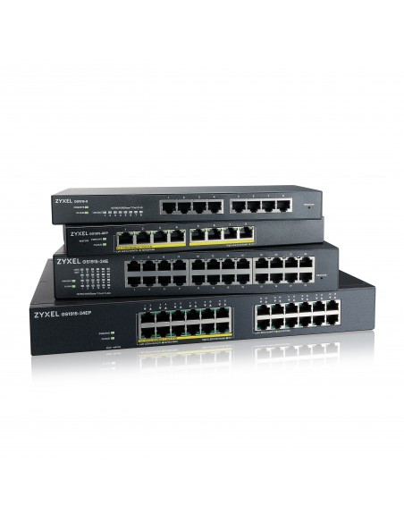 Zyxel GS1915-24EP Gestionado L2 Gigabit Ethernet (10 100 1000) Energía sobre Ethernet (PoE) 1U Negro