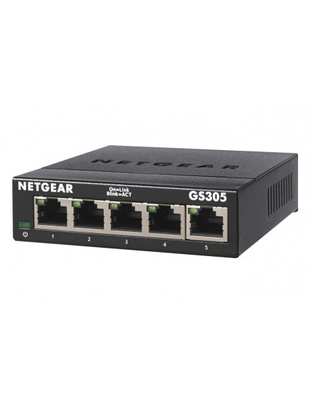 NETGEAR GS305 No administrado L2 Gigabit Ethernet (10 100 1000) Negro