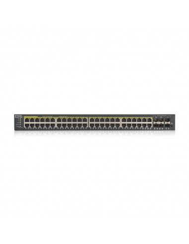 Zyxel GS1920-48HPV2 Gestionado Gigabit Ethernet (10 100 1000) Energía sobre Ethernet (PoE) Negro