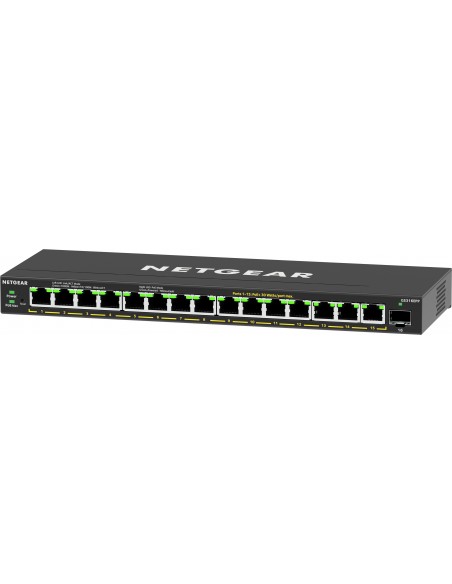 NETGEAR 16-Port High-Power PoE+ Gigabit Ethernet Plus Switch (231W) with 1 SFP port (GS316EPP) Gestionado Gigabit Ethernet