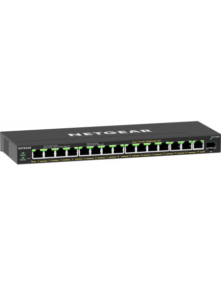 NETGEAR 16-Port High-Power PoE+ Gigabit Ethernet Plus Switch (231W) with 1 SFP port (GS316EPP) Gestionado Gigabit Ethernet