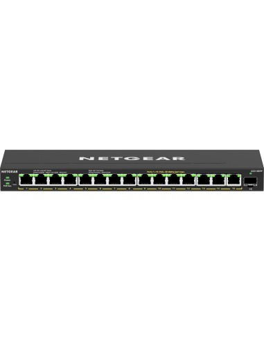 NETGEAR 16-Port High-Power PoE+ Gigabit Ethernet Plus Switch (231W) with 1 SFP port (GS316EPP) Gestionado Gigabit Ethernet