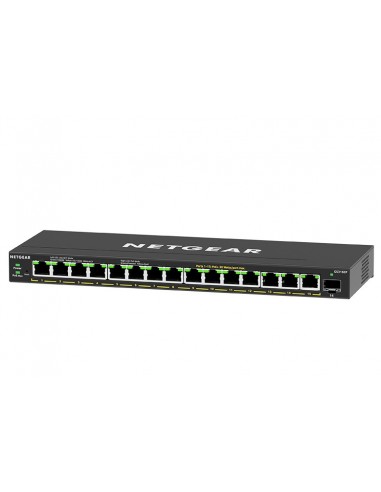 NETGEAR GS316EP-100PES switch Gestionado Gigabit Ethernet (10 100 1000) Energía sobre Ethernet (PoE) Negro