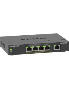 NETGEAR 5-Port Gigabit Ethernet PoE+ Plus Switch (GS305EP) Gestionado L2 L3 Gigabit Ethernet (10 100 1000) Energía sobre 2
