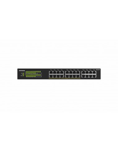 NETGEAR GS324P No administrado Gigabit Ethernet (10 100 1000) Energía sobre Ethernet (PoE) 1U Negro