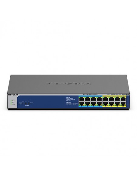 NETGEAR GS516UP No administrado Gigabit Ethernet (10 100 1000) Energía sobre Ethernet (PoE) Gris