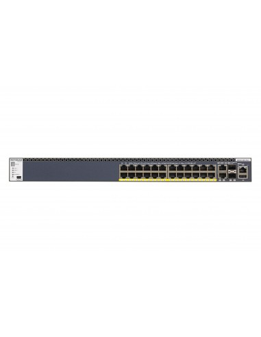 NETGEAR M4300-28G-PoE+ Gestionado L2 L3 L4 10G Ethernet (100 1000 10000) Energía sobre Ethernet (PoE) 1U Negro