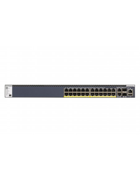 NETGEAR M4300-28G-PoE+ Gestionado L2 L3 L4 10G Ethernet (100 1000 10000) Energía sobre Ethernet (PoE) 1U Negro