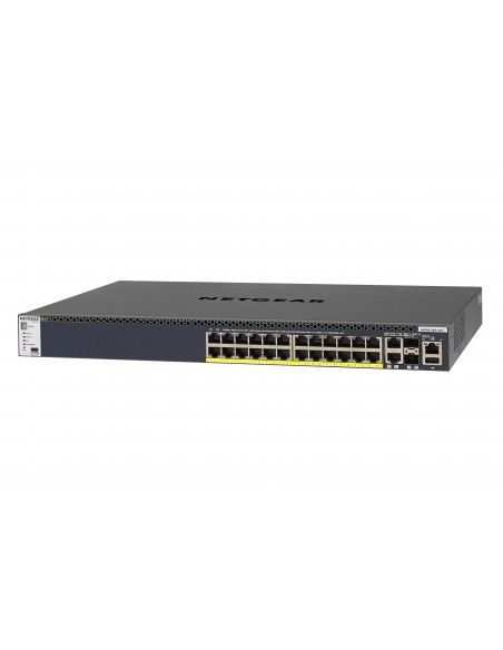 NETGEAR M4300-28G-PoE+ Gestionado L2 L3 L4 10G Ethernet (100 1000 10000) Energía sobre Ethernet (PoE) 1U Negro