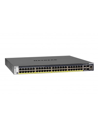 NETGEAR M4300-52G-PoE+ 550W PSU Gestionado L2 L3 L4 Gigabit Ethernet (10 100 1000) Energía sobre Ethernet (PoE) 1U Negro