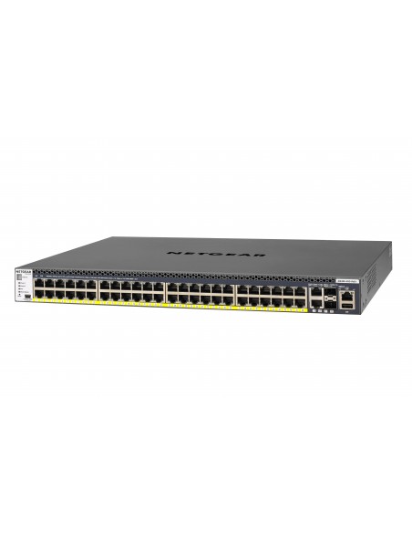 NETGEAR M4300-52G-PoE+ 550W PSU Gestionado L2 L3 L4 Gigabit Ethernet (10 100 1000) Energía sobre Ethernet (PoE) 1U Negro