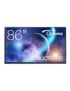 Optoma 5862RK Panel plano interactivo 2,18 m (86") LED 420 cd   m² 4K Ultra HD Negro Pantalla táctil Procesador incorporado