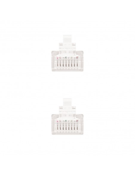 Nanocable CABLE RED LATIGUILLO RJ45 CAT.6 UTP AWG24, BLANCO, 2.0 M