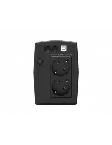 Conceptronic ZEUS01ESP sistema de alimentación ininterrumpida (UPS) Línea interactiva 0,65 kVA 360 W 2 salidas AC