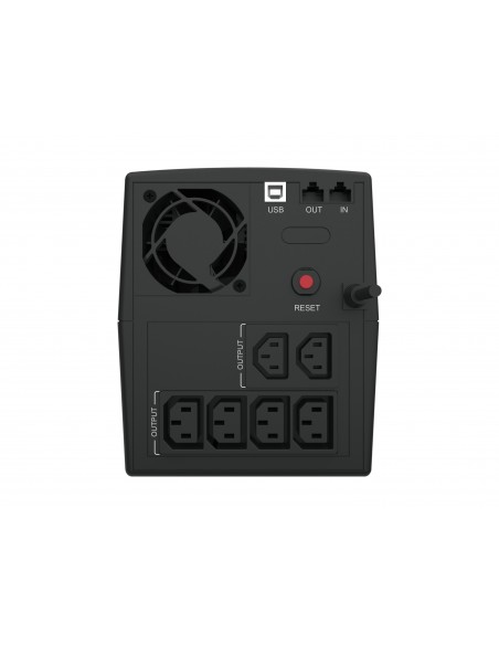Conceptronic ZEUS03EP sistema de alimentación ininterrumpida (UPS) Línea interactiva 1,2 kVA 720 W 5 salidas AC