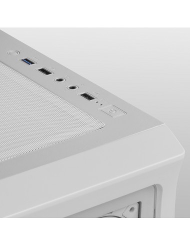 Mars Gaming MC-NEO Blanco Torre Gaming XXL E-ATX Ventana Lateral y Frontal Cristal Templado 4x Ventiladores ARGB 120mm +