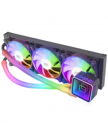 Mars Gaming ML-ULTRA360 Negro Refrigeración Líquida CPU TDP 650W Espejo Infinito 3 Ventiladores Silenciosos FDB ARGB Tubos ARGB