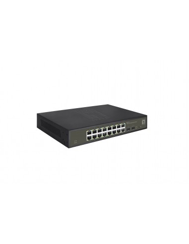 LevelOne GES-2118 switch Gestionado L2 Gigabit Ethernet (10 100 1000) Negro