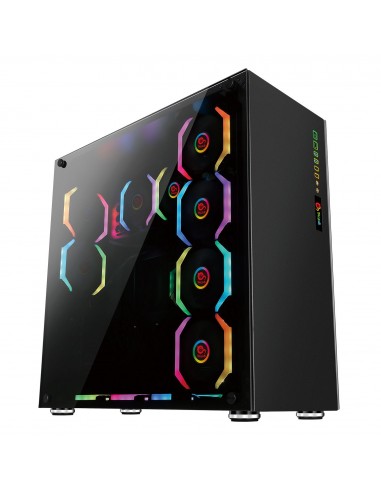 TALIUS Caja E-Atx gaming Avalon cristal templado 4fan USB 3.0