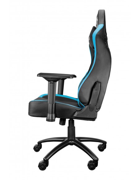 TALIUS silla Vulture gaming negra azul butterfly, base nylon, ruedas nylon