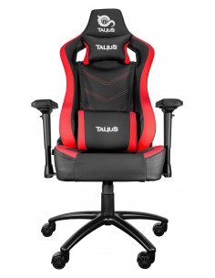 TALIUS silla Vulture gaming negra roja butterfly, base nylon, ruedas nylon