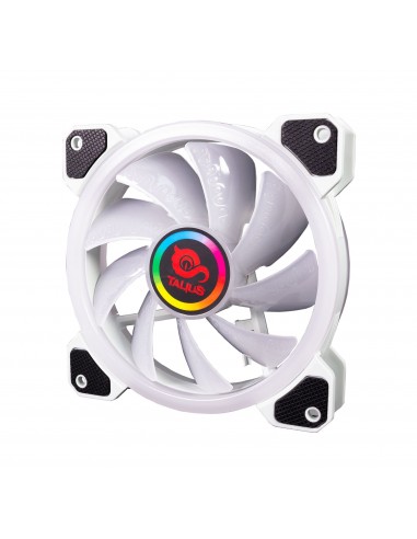 TALIUS Ventilador caja ARGB Iris 16Led 12cm Blanco para caja Cronos