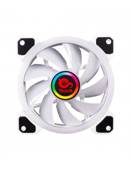 TALIUS Ventilador caja ARGB Iris 16Led 12cm Blanco para caja Cronos