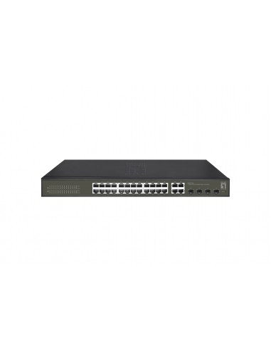 LevelOne GES-2128 switch Gestionado L2 Gigabit Ethernet (10 100 1000) Negro