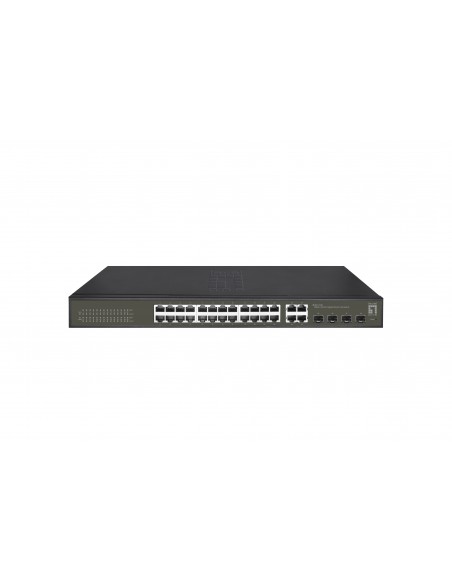 LevelOne GES-2128 switch Gestionado L2 Gigabit Ethernet (10 100 1000) Negro
