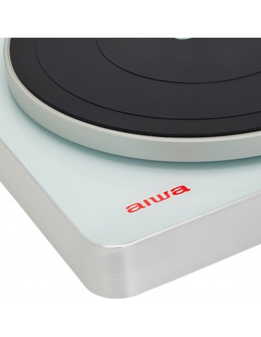 Aiwa APX-790BT WH tocadisco Tocadiscos de tracción por correa Aluminio, Blanco Semiautomático