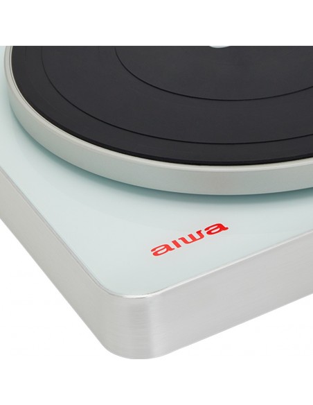 Aiwa APX-790BT WH tocadisco Tocadiscos de tracción por correa Aluminio, Blanco Semiautomático