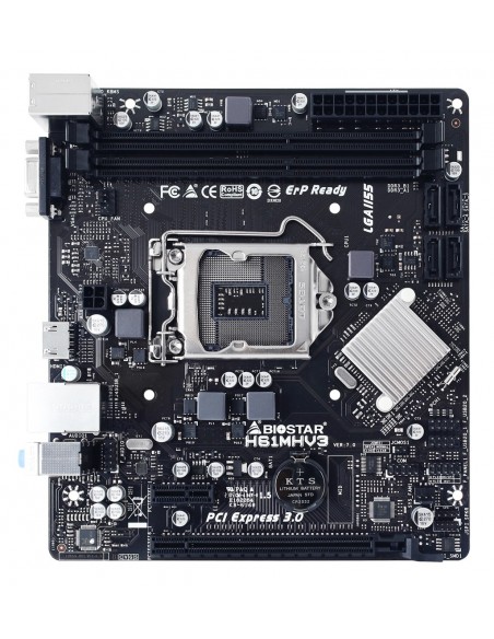 Biostar H61MHV3 placa base Intel® H61 LGA 1155 (Socket H2) micro ATX