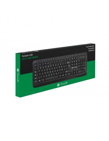 TALIUS KB503 teclado USB QWERTY Inglés, Español Negro