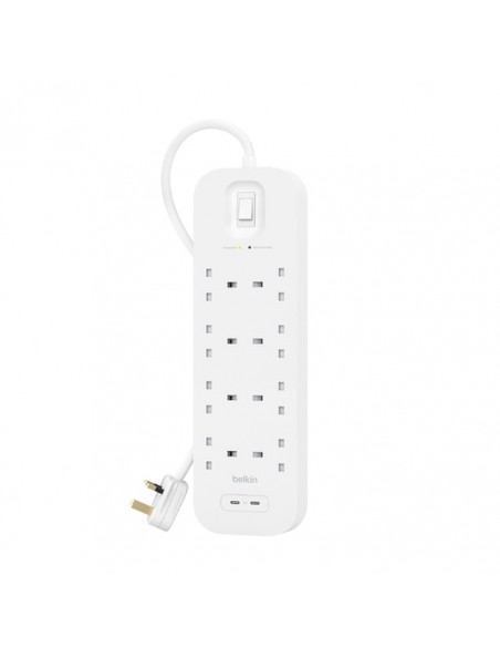 Belkin Connect Blanco 8 salidas AC 2 m