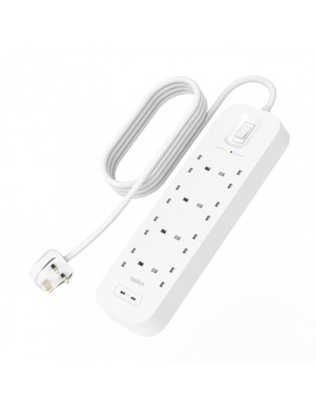 Belkin Connect Blanco 8 salidas AC 2 m