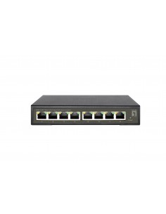 LevelOne GES-2108P switch Gestionado L2 Gigabit Ethernet (10 100 1000) Energía sobre Ethernet (PoE) Negro 2