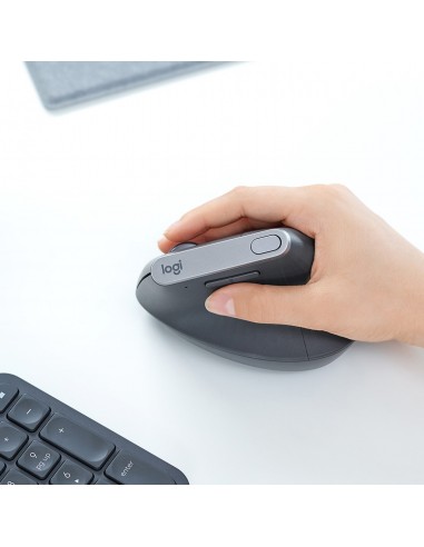 Logitech MX Vertical ratón mano derecha RF Wireless + Bluetooth Óptico 4000 DPI
